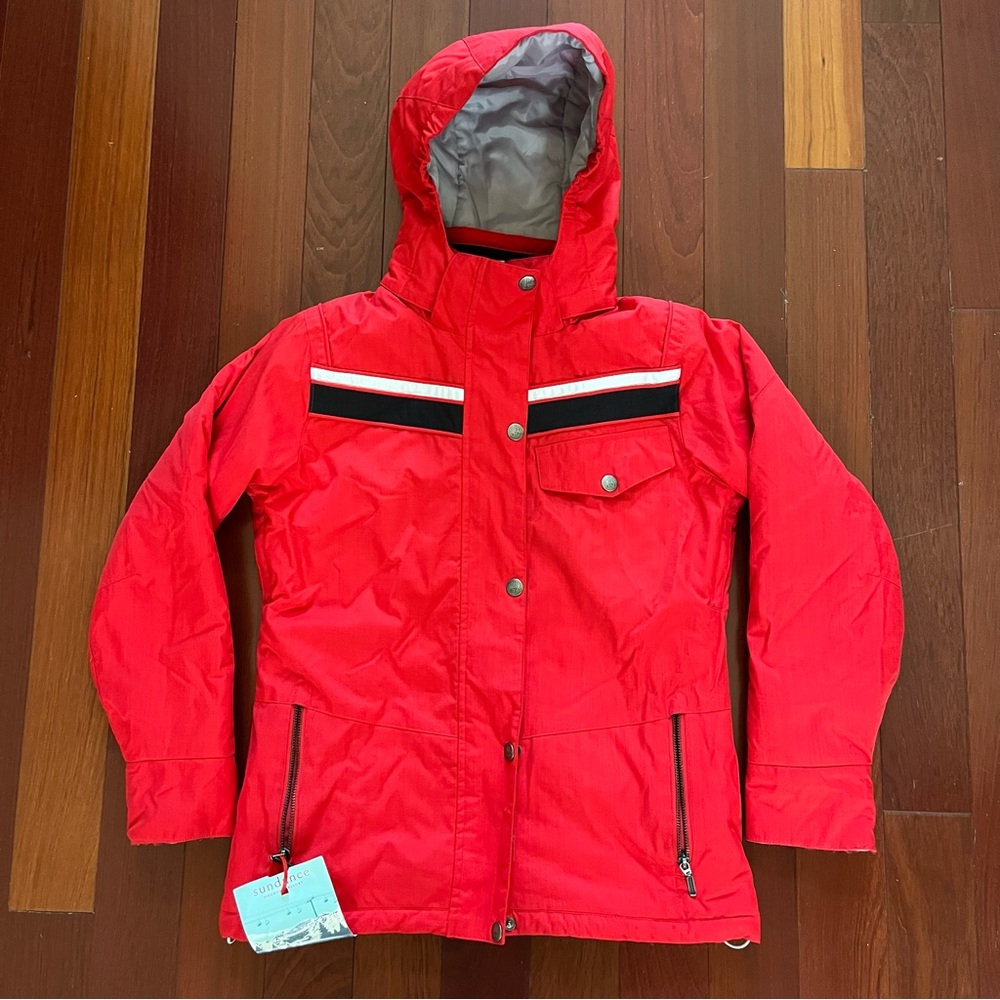Red ski jacket